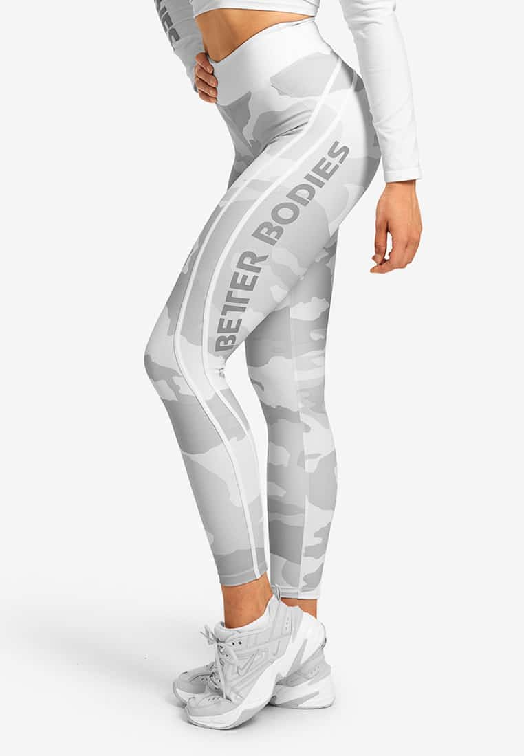 Camo High Tights White - Better Bodies
