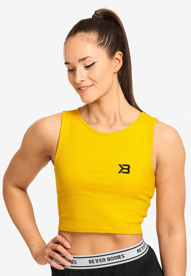 Astoria Laced Tank Yellow - Better Bodies