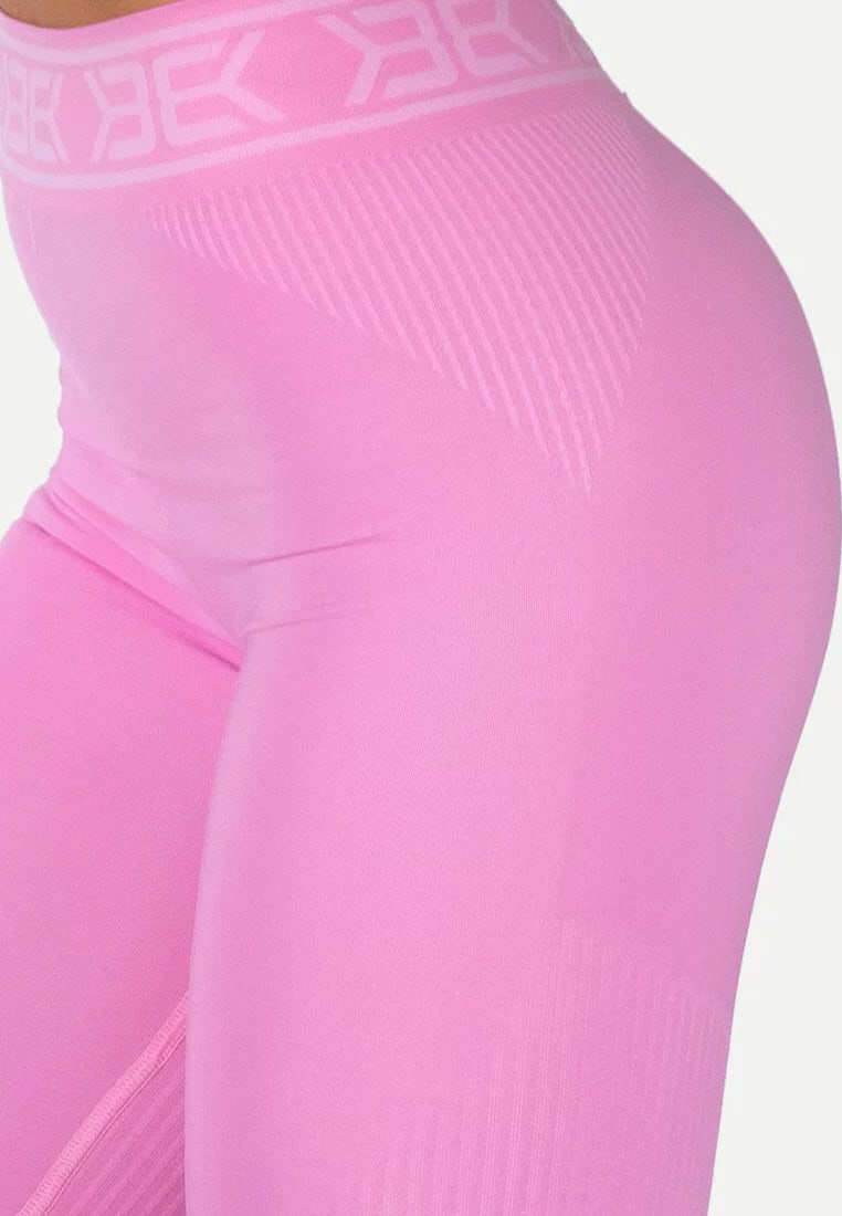 Rib Seamless Leggings Bubblegum Pink - Better Bodies